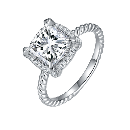 The Celine Ring moissanite engagement ring by Trésor Diamond