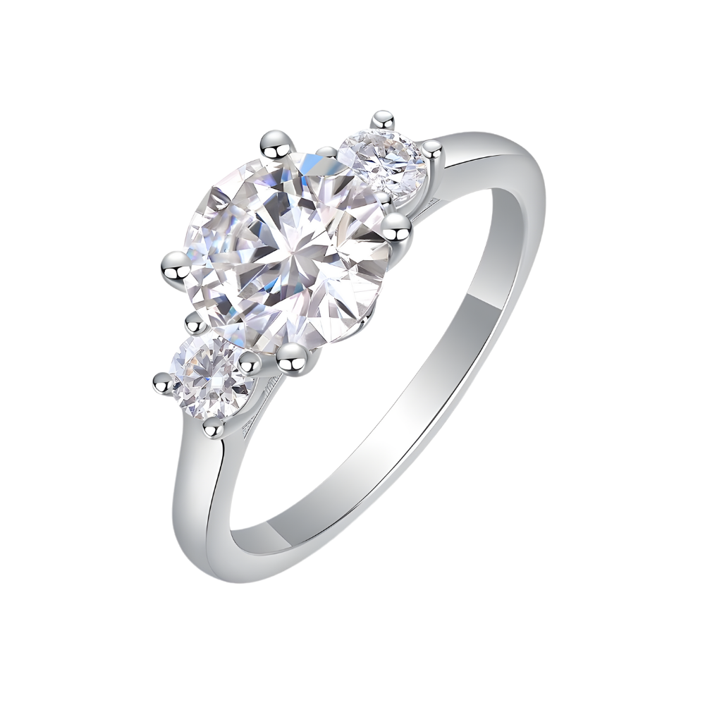 The Clarisse Ring moissanite engagement ring by Trésor Diamond