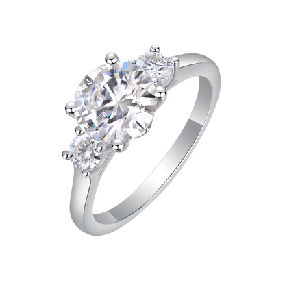 The Clarisse Ring moissanite engagement ring by Trésor Diamond