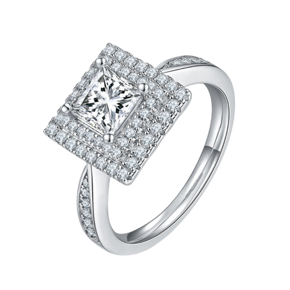 The Cora Ring moissanite engagement ring by Trésor Diamond