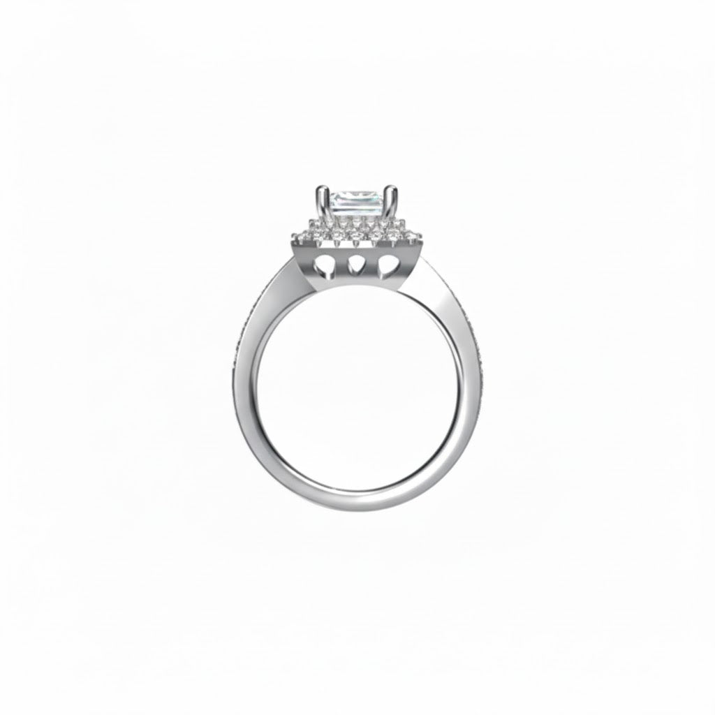 The Cora Ring moissanite engagement ring by Trésor Diamond