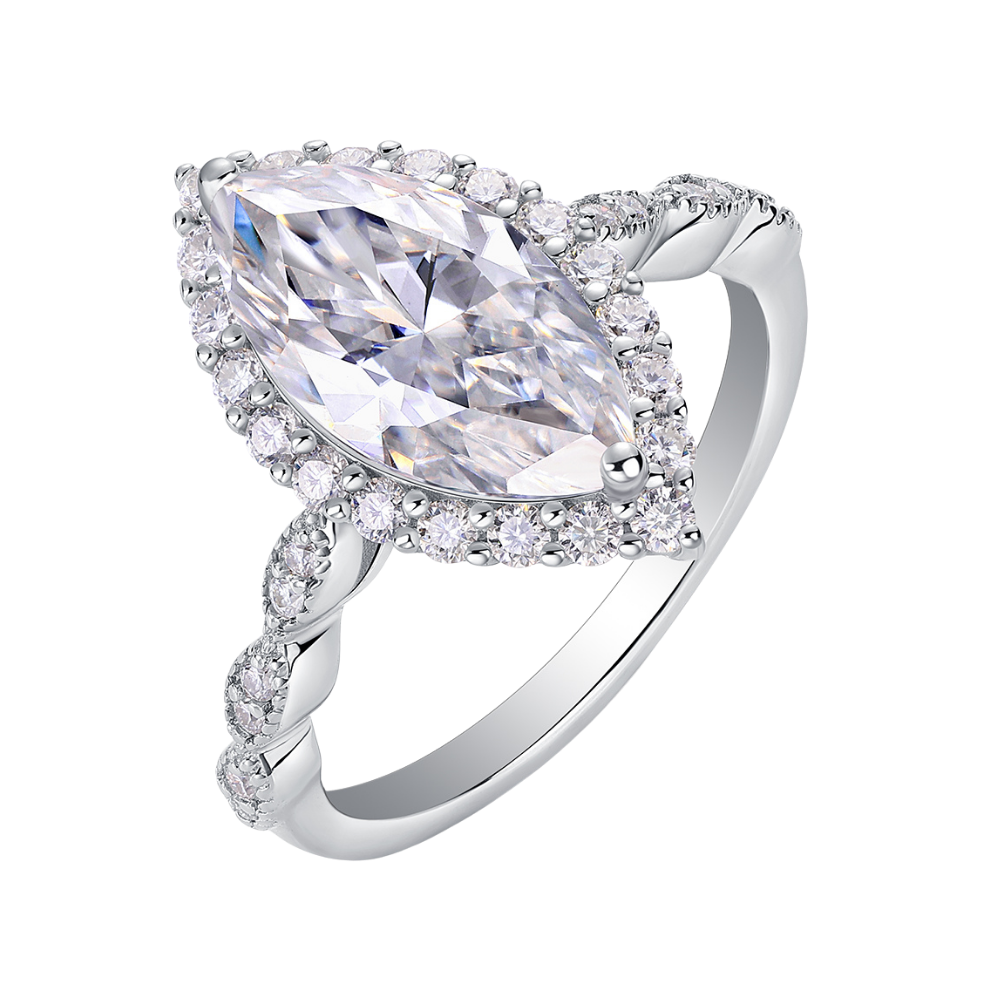 The Dream Ring moissanite engagement ring by Trésor Diamond