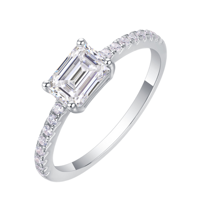 The Elenor Ring moissanite engagement ring by Trésor Diamond