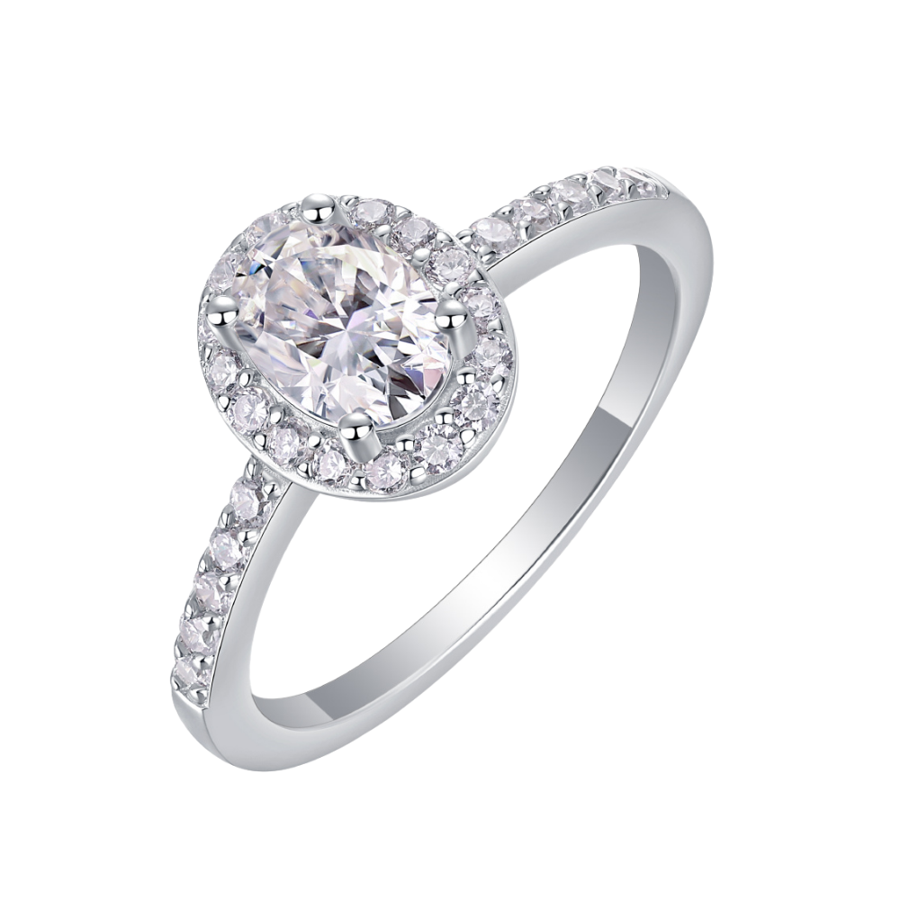 Elysian Glow Ring moissanite engagement ring by Trésor Diamond
