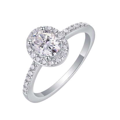 Elysian Glow Ring moissanite engagement ring by Trésor Diamond