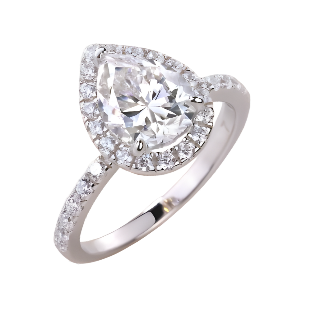 The Elisia Ring moissanite engagement ring by Trésor Diamond