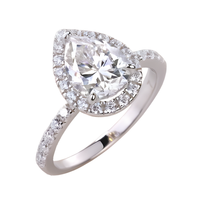 The Elisia Ring moissanite engagement ring by Trésor Diamond