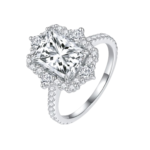 The Elvoria Ring moissanite engagement ring by Trésor Diamond