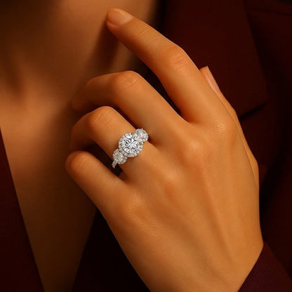 The Emma Ring moissanite engagement ring by Trésor Diamond