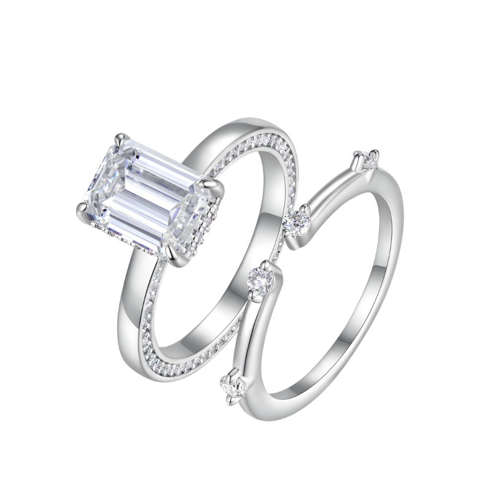 The Esmé Ring moissanite engagement ring by Trésor Diamond