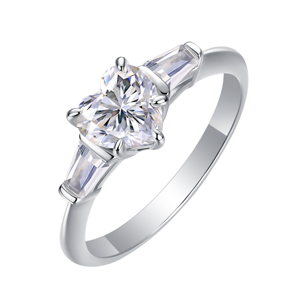 The Estelle Ring moissanite engagement ring by Trésor Diamond