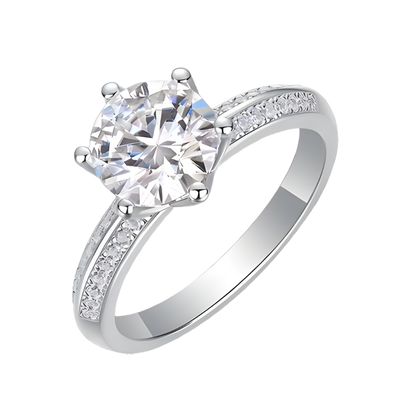 The Iris Ring moissanite engagement ring by Trésor Diamond