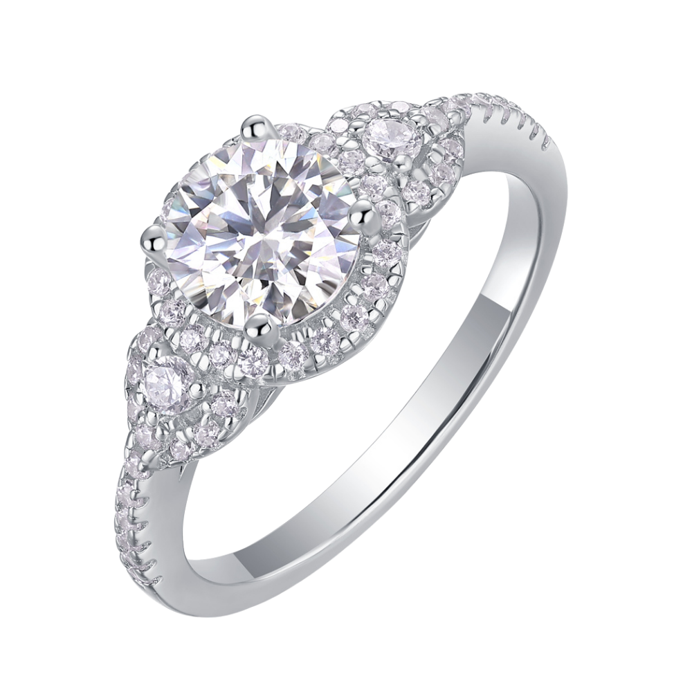 The Isolde Ring moissanite engagement ring by Trésor Diamond