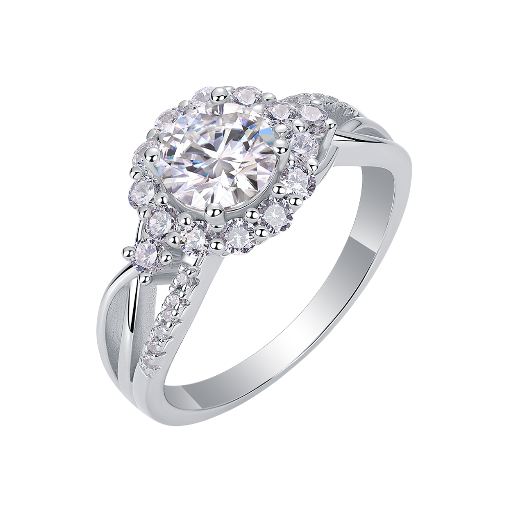 The Kate Ring moissanite engagement ring by Trésor Diamond