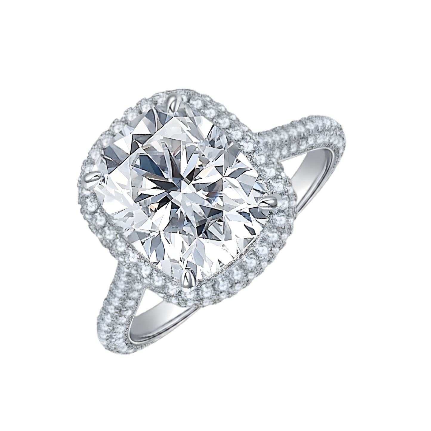 The Leah Ring moissanite engagement ring by Trésor Diamond