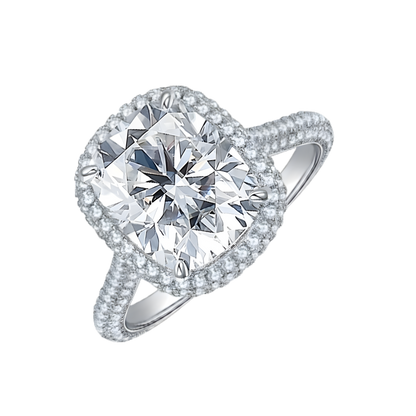 The Leah Ring moissanite engagement ring by Trésor Diamond