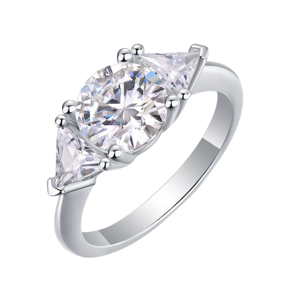 The Liana Ring moissanite engagement ring by Trésor Diamond