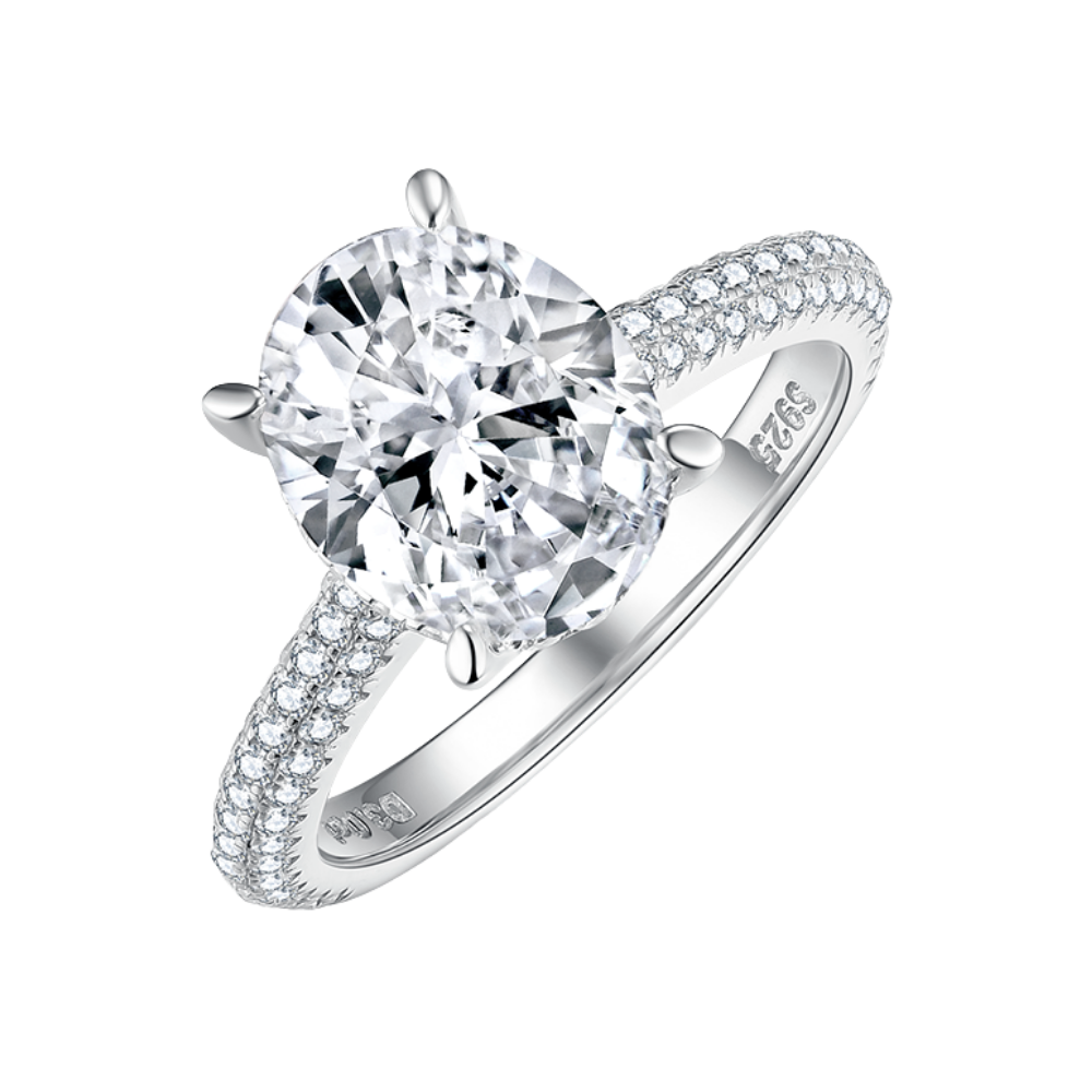The Lily Ring moissanite engagement ring by Trésor Diamond
