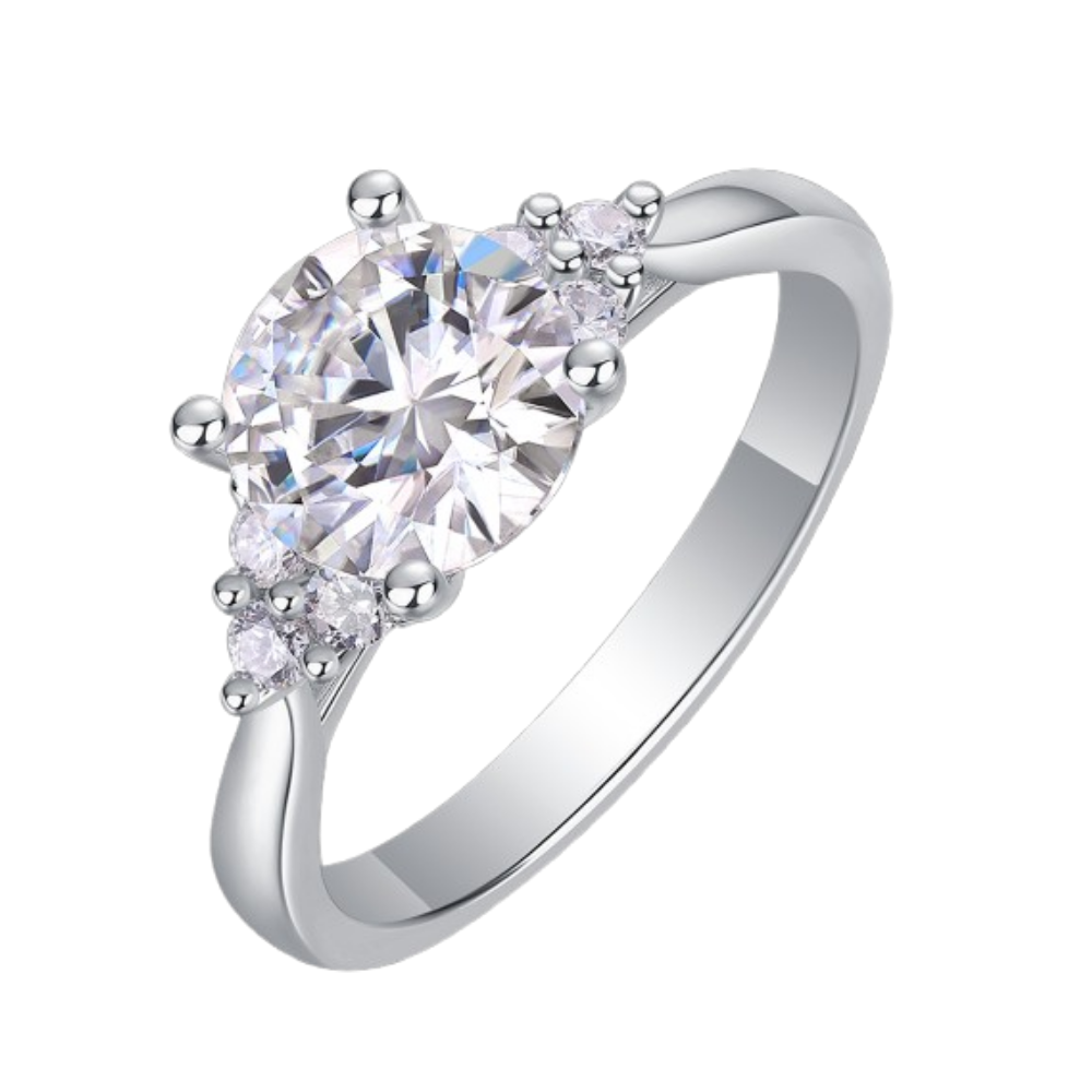 The Lyra Ring moissanite engagement ring by Trésor Diamond