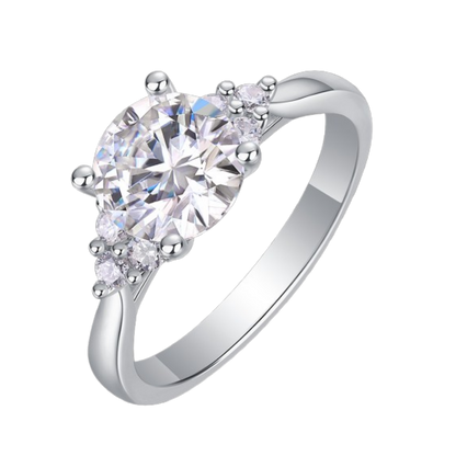The Lyra Ring moissanite engagement ring by Trésor Diamond