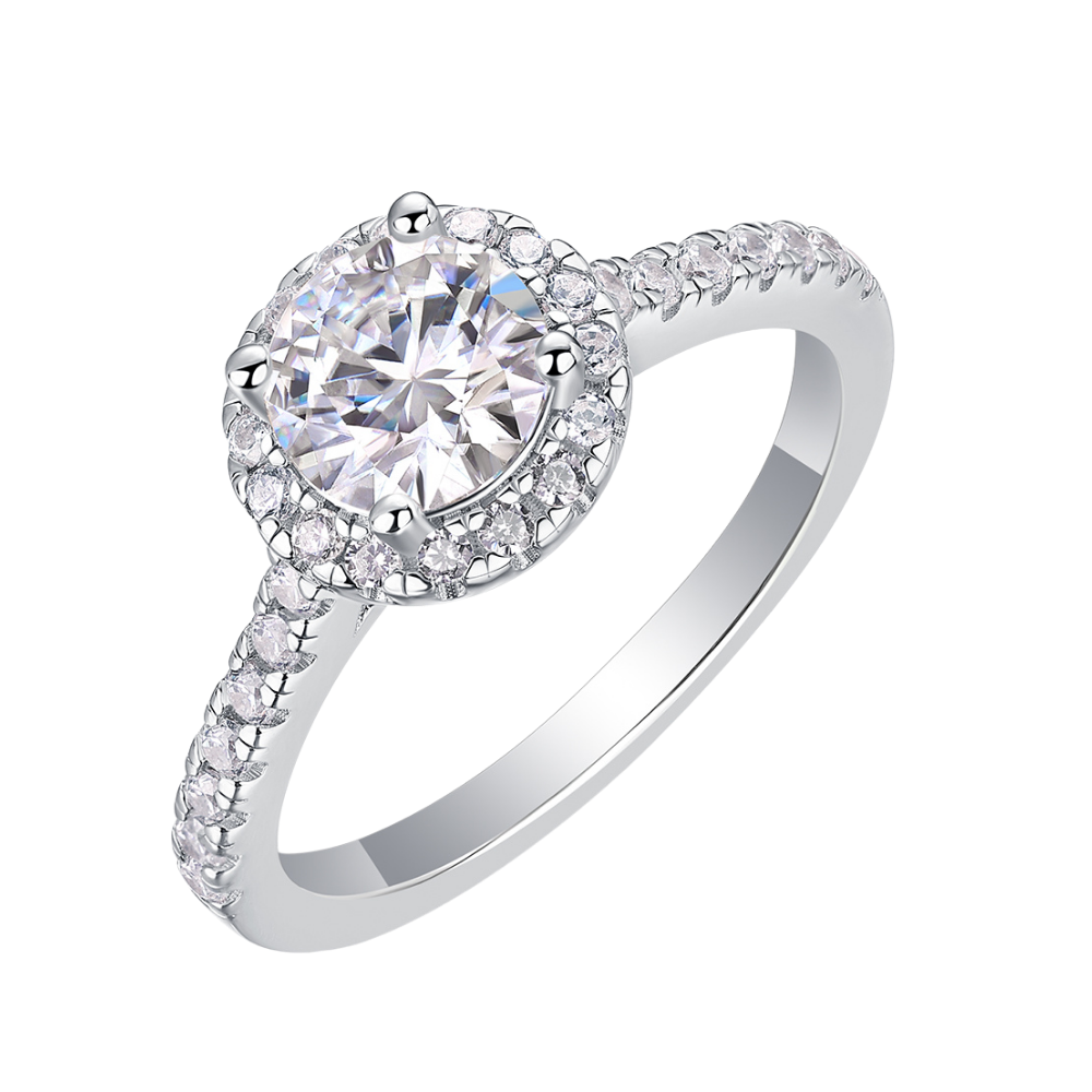 The Marcellia Ring moissanite engagement ring by Trésor Diamond