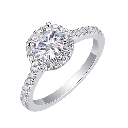 The Marcellia Ring moissanite engagement ring by Trésor Diamond