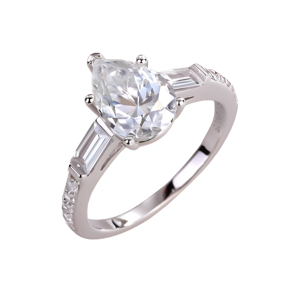 The Mireya Ring moissanite engagement ring by Trésor Diamond