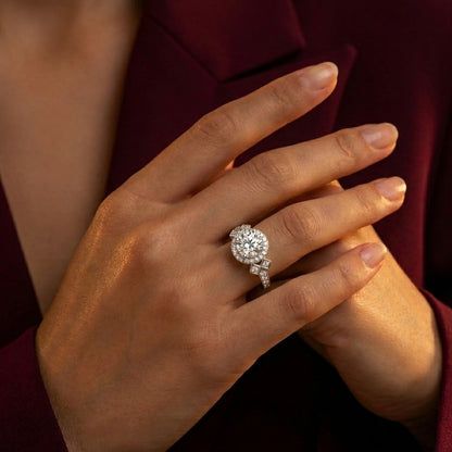The Odessa Ring moissanite engagement ring by Trésor Diamond