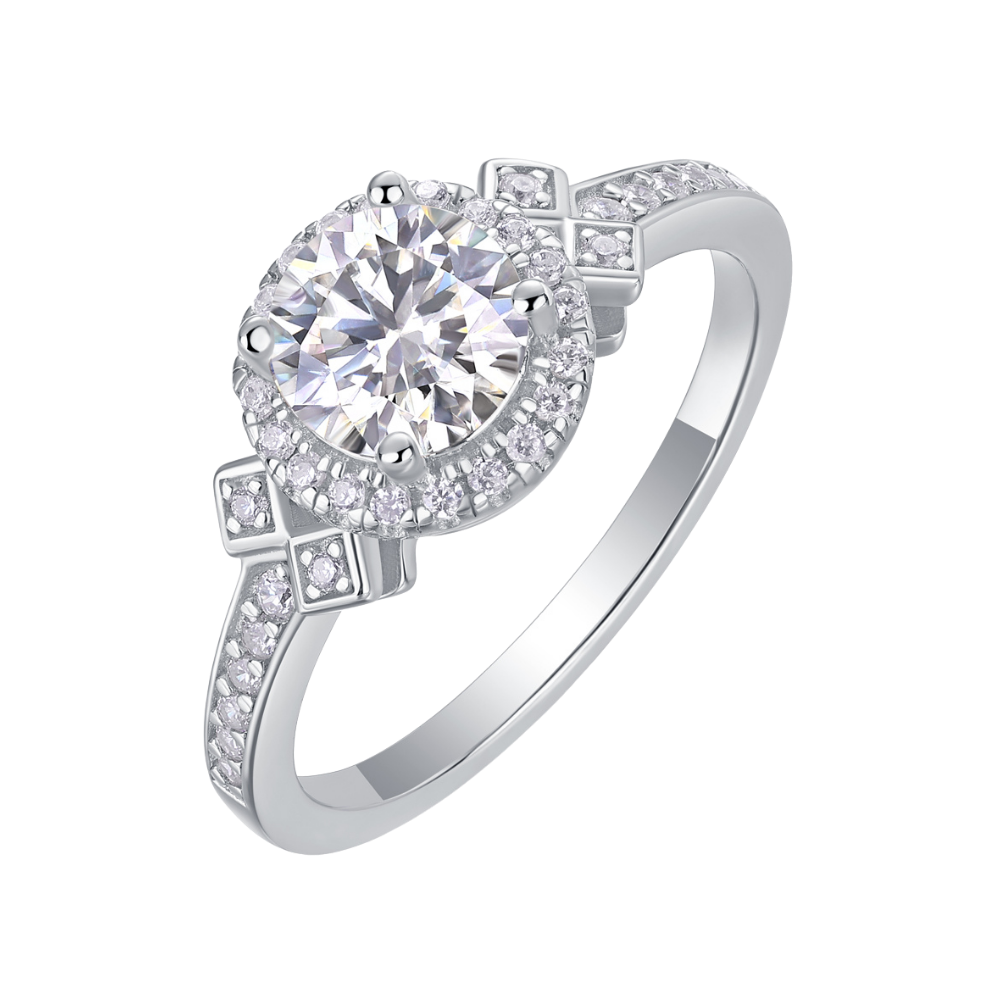 The Odessa Ring moissanite engagement ring by Trésor Diamond