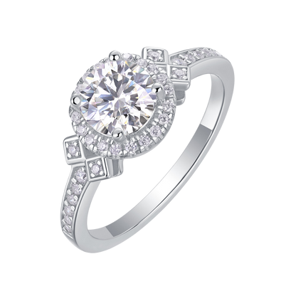 The Odessa Ring moissanite engagement ring by Trésor Diamond
