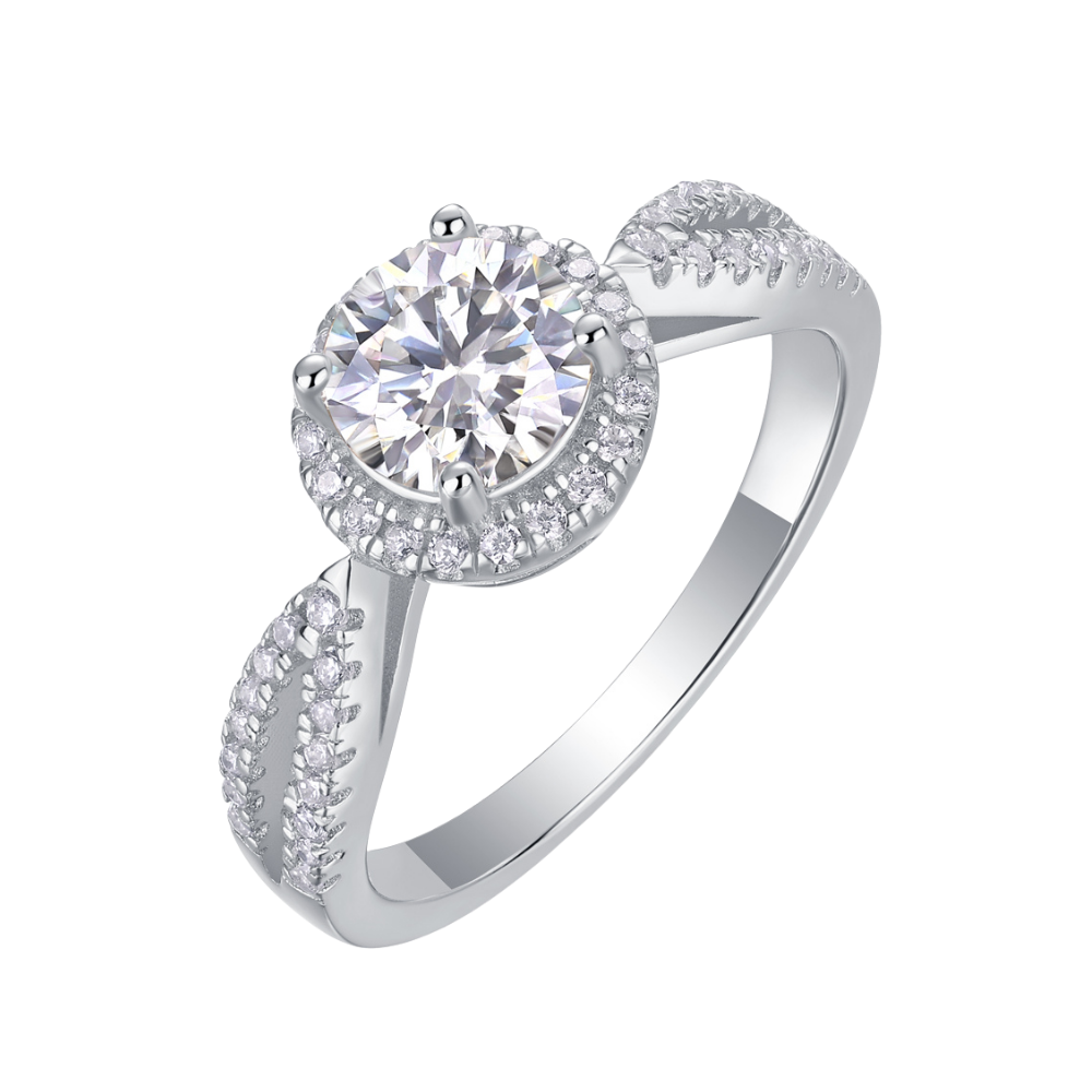 Elegant Tresor Diamond Radiance Ring with intricate design and sparkling gemstones on a polished band.