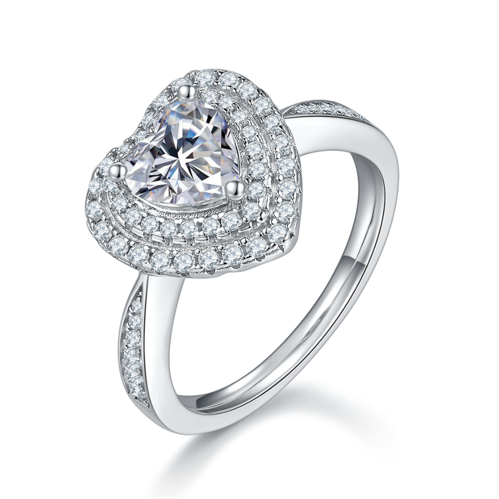 The Serenade Ring moissanite engagement ring by Trésor Diamond