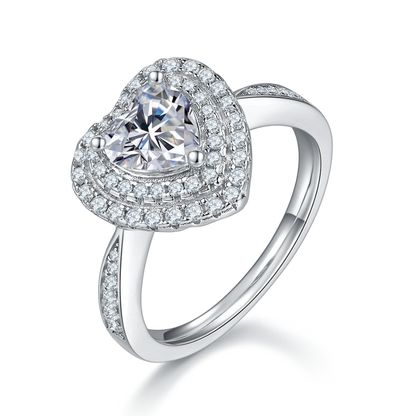 The Serenade Ring moissanite engagement ring by Trésor Diamond