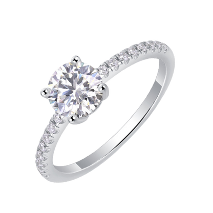 The Serene Ring moissanite engagement ring by Trésor Diamond