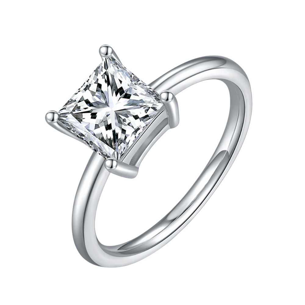 The Serenia Ring moissanite engagement ring by Trésor Diamond