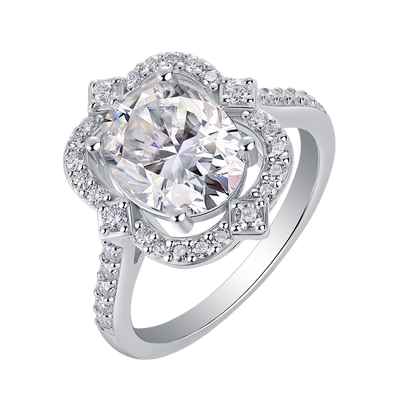 The Serenya Ring moissanite engagement ring by Trésor Diamond