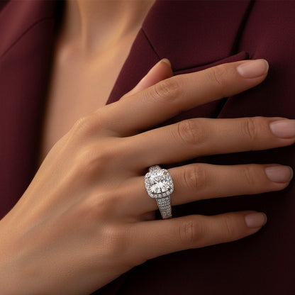 The Solange Ring moissanite engagement ring by Trésor Diamond