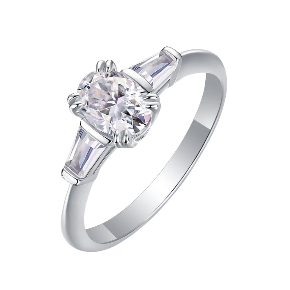The Vivienne Ring moissanite engagement ring by Trésor Diamond